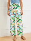 Talbots Plus Petite - Wide Ankle Linen Cotton Pants - Summer Vista - White - 3x  In White