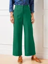 Talbots Plus Petite - Wide Ankle Twill Pants - Heritage Green - 22
