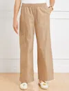 Talbots Plus Petite - Wide Leg Cargo Poplin Pants - Fawn - X