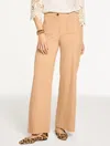 Talbots Plus Petite - Wide Leg Ponte Pants - Toasted Coconut - 22  In Brown