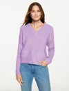 Talbots Plus Petite - Wool Blend V-neck Sweater - Purple Rose - 3x