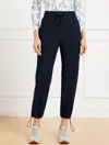 Talbots Plus Petite - Woven Barrel Leg Pants - Blue - 2x