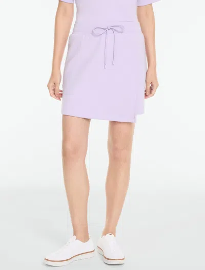 Talbots Plus Petite - Airknit Stretch Asymmetrical Skort - Pastel Lilac - 3x  In Purple