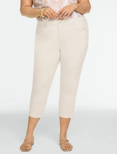 Talbots Plus Petite - Capri Jeggings - Solids - Oat - 22  In Brown