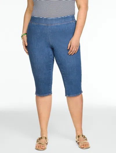 Talbots Plus Petite - Capri Pull-on Travel Jeans - Lilly Wash - Lily Wash - 3x