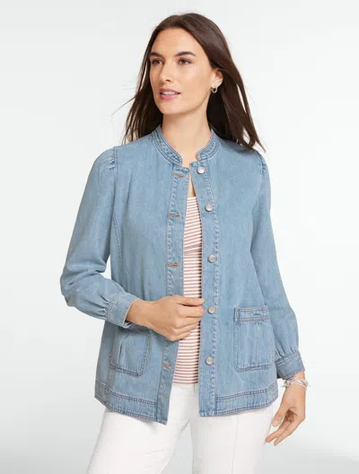 Talbots Plus Petite - Luxe Cotton Denim Jacket - Scorcher Wash - 2x