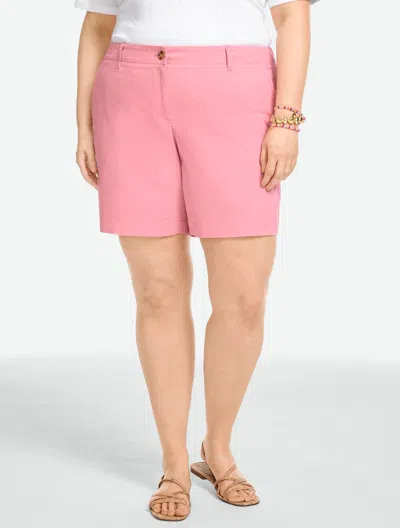 Talbots Plus Petite - Relaxed Chino Shorts - Dusty Peach - 22  In Pink