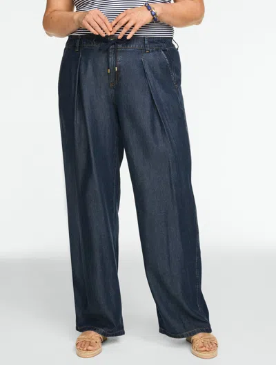 Talbots Plus Petite - Relaxed Wide Leg Jeans - Gallery Wash - 18