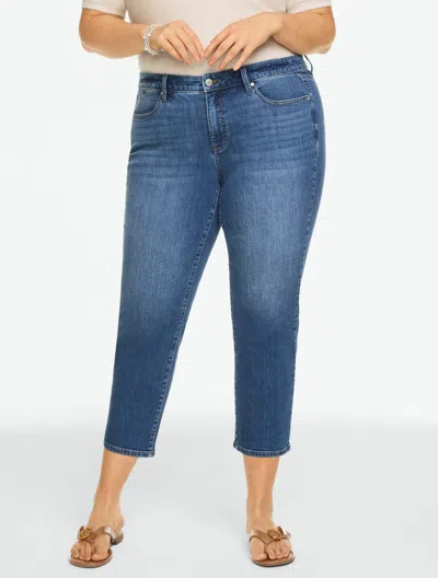 Talbots Plus Petite - Straight Crop Lightweight Jeans - Clarendon Wash - 18
