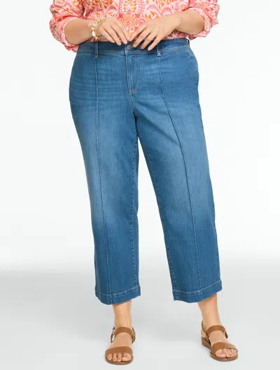 Talbots Plus Petite - Wide Crop High Waist Lightweight Jeans - Freeport Wash - 18