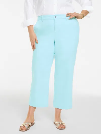 Talbots Plus Petite - Wide Crop Jeans - Sea Salt Blue - 16
