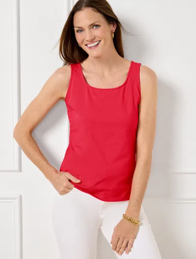 Talbots Plus Size - 180â° Two-way Tank Top - Red - 2x