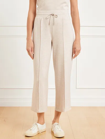 Talbots Plus Size - Airknit Stretch Wide Crop Pants - Alabaster Heather - 3x
