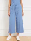 Talbots Plus Petite - Airknit Stretch Wide Crop Pants - Dark Marine - 2x  In Dark Marine