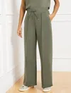 Talbots Plus Size - Airknit Stretch Wide Leg Pants - Spring Moss - 3x