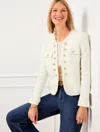 Talbots Plus Size - Berkshire Wool Blend Crop Jacket - Ivory - 16