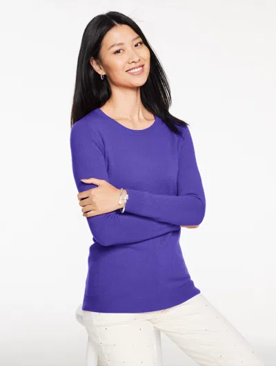 Talbots Plus Size - Cashmere Crewneck Sweater - Brilliant Purple - 2x