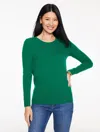 Talbots Plus Size - Cashmere Crewneck Sweater - Lush Green - 3x