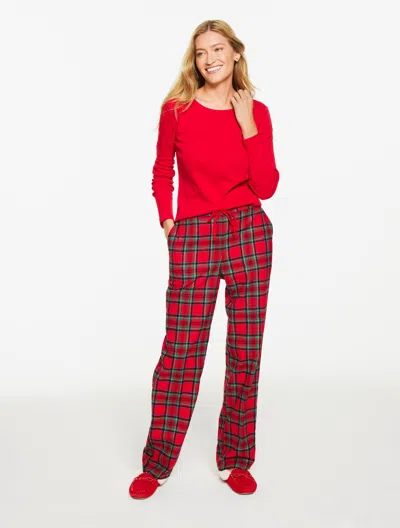 Talbots Plus Size - Cotton Sleep Set - Solstice Plaid - Red - 1x