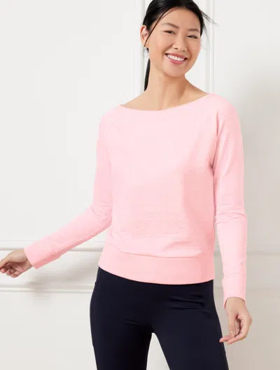 Talbots Plus Size - Cozy Crush Two-way Pullover Sweater - Rosewater Heather - 3x