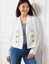 Talbots Cropped Linen Jacket - White - 20  In White