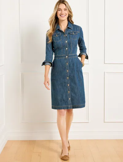 Talbots Petite - Denim Shirtdress - Delmar Wash - 12 - 100% Cotton