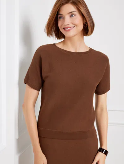 Talbots Dolman Sleeve Sweater - Dark Walnut - 3x  In Dark Walnut