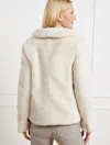 Talbots Plus Size - Faux Fur Coat - Blue - 3x