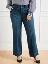 Talbots Pintuck Flare Leg Jeans - Lapis Wash - 20  In Lapis Wash