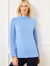 Talbots Plus Size - Funnel Neck Sweater - Vista Blue - 3x