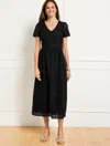 Talbots Petite - Guipure Lace Fit & Flare Dress - Black - 14  In Black