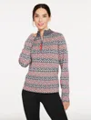 Talbots Plus Size - Half-zip Sweater - Nordic Fair Isle - Shadow Heather - 3x  In Multi
