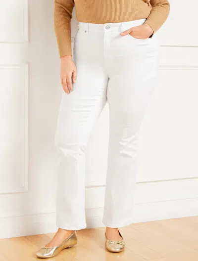 Talbots Plus Size - High-waist Barely Boot Jeans - White - 24