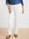 Talbots Plus Size - High-waist Straight-leg Jeans - White - Curvy Fit - 16  In White