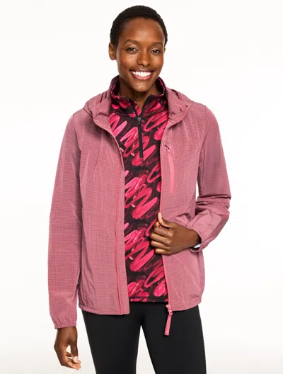 Talbots Plus Size - Journey Ripstop Hooded Jacket - Mauvelous - 3x