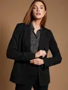 Talbots Petite - Luxe Knit Blazer - Black - 10  In Black