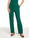 Talbots Plus Size - Luxe Ponte Straight Leg Pants - Pine Grove - 14  In Green
