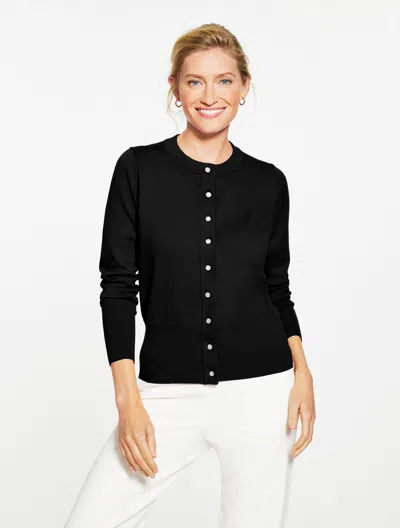 Talbots Plus Size - Occasion Cardigan Sweater - Black - 2x