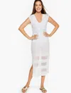 Talbots Plus Size - Open Stitch Cover-up - White - 2x - 100% Cotton  In White