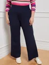 Talbots Plus Size - Out & About Wide Leg Pants - Blue - X  In Blue