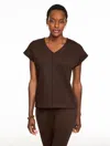 Talbots Plus Size - Passport Ponte V-neck Pullover Sweater - Coffee Bean - 3x  In Brown