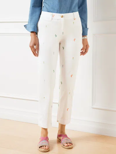 Talbots Plus Size - Perfect Crops Pants - Cocktail Party - Curvy Fit - White - 24