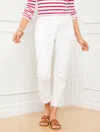 Talbots Plus Size - Perfect Crops Pants - White - 14  In White