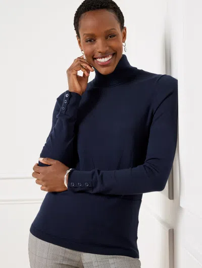 Talbots Plus Size - Perfect Turtleneck - Blue - 2x  In Blue
