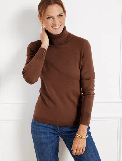 Talbots Plus Size - Perfect Turtleneck - Dark Walnut - 3x  In Dark Walnut