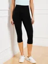 Talbots Plus Size - Performance Interlock High Waist Crop Leggings - Black - 2x  In Black