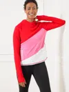 Talbots Plus Size - Performance Interlock Hooded Pullover Sweater - Diagonal - Vivid Red - 2x  In Vivid Red