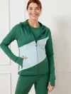 Talbots Plus Petite - Performance Interlock Jacket - Diagonal - Heritage Green - 3x  In Heritage Green