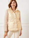 Talbots Pearlized Down Puffer Vest - Cloud - 3x  In Cloud