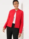 Talbots Plus Size - Quilted Lightweight Jacket - Vivid Red - X  In Vivid Red